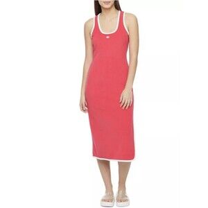 Juicy Couture MEDIUM Women’s Towel Terry Midi T-shirt Dress‎ PINK